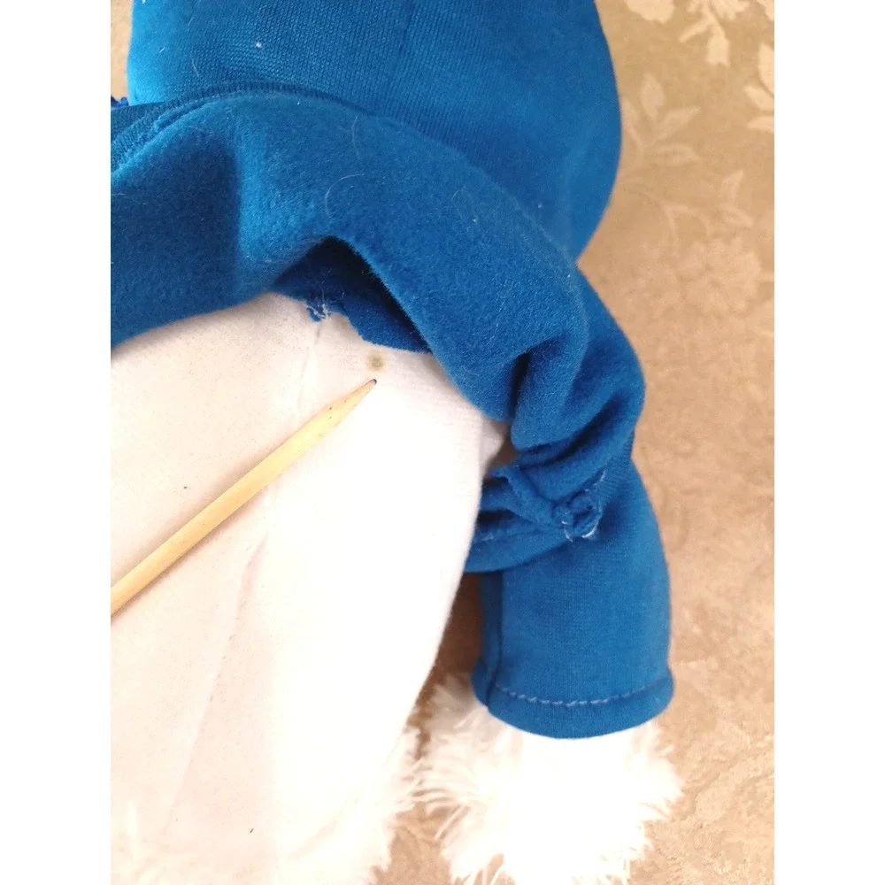 Seattle White Teddy Bear Plush Stuffed Blue Hoody 15